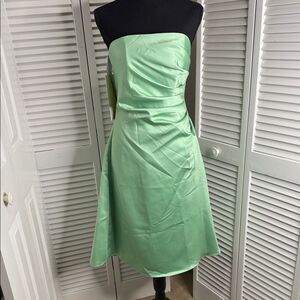 Alfred Angelo Strapless Light Green Dress